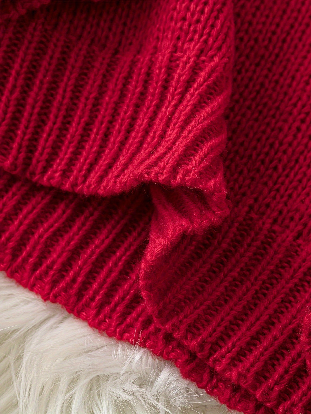 Pull de Noël jacquard à col montant — Amielle Paris