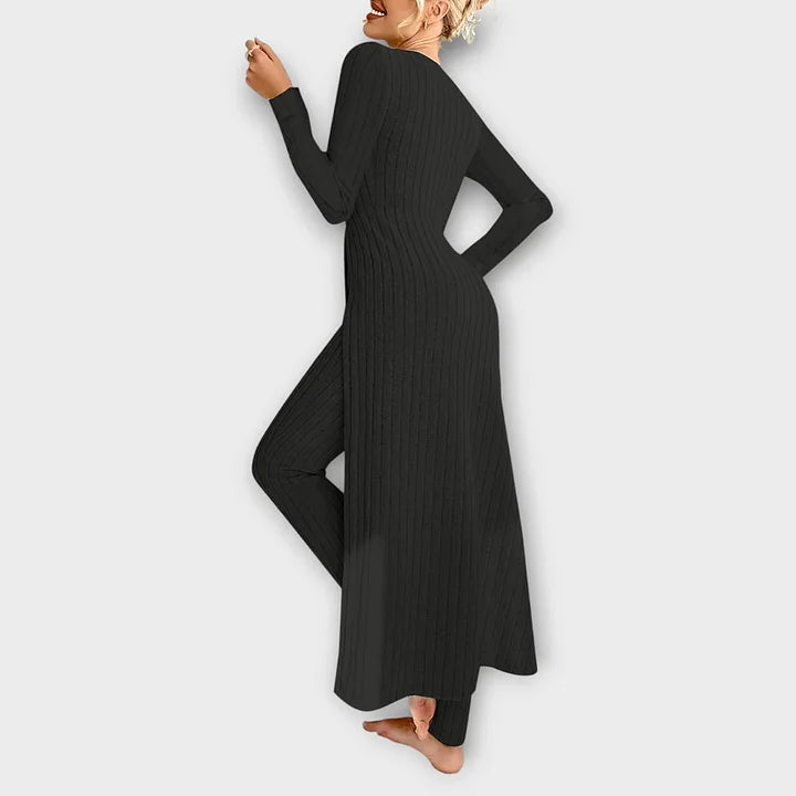 Bella — Ensemble robe côtelée et legging — Amielle Paris