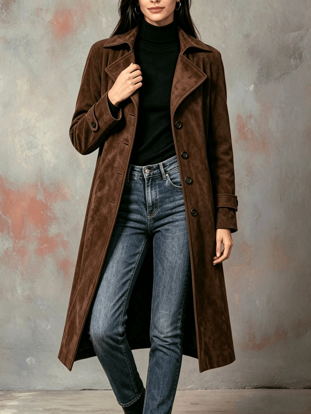 Céleste | Trench aspect daim — Amielle Paris