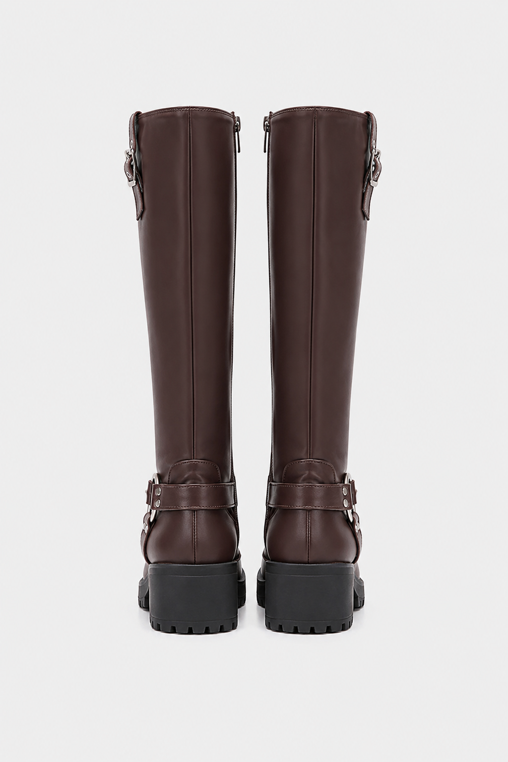 Bottes motardes à boucles Eugénie — Amielle Paris