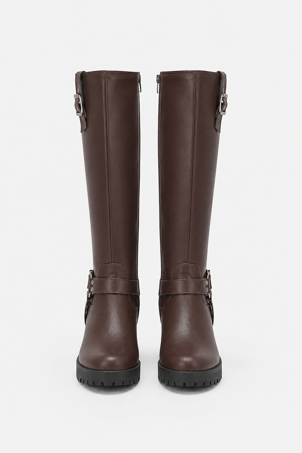 Bottes motardes à boucles Eugénie — Amielle Paris