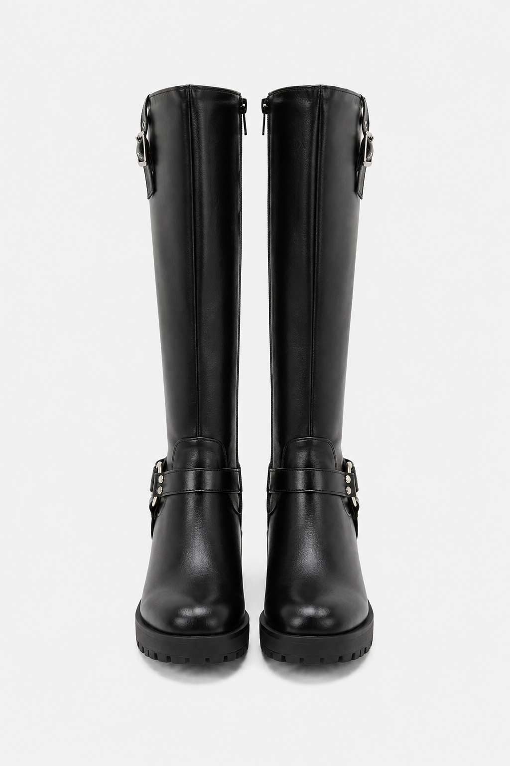 Bottes motardes à boucles Eugénie — Amielle Paris