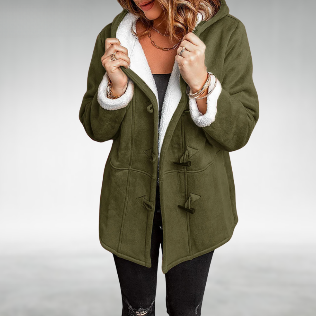 Duffle-coat à capuche et doublure polaire — Amielle Paris