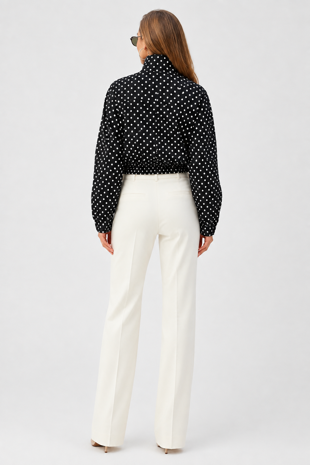 Polly — Bomber ample à pois — Amielle Paris