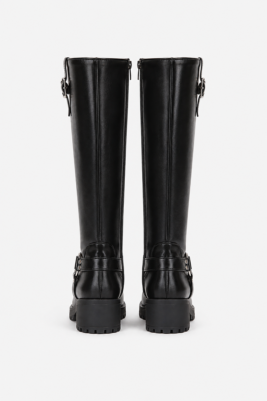 Bottes motardes à boucles Eugénie — Amielle Paris