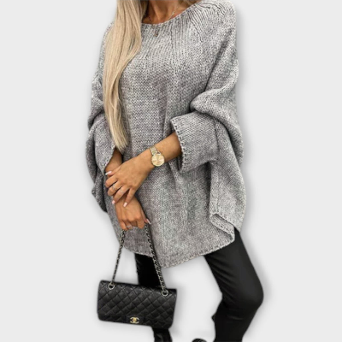 Isabelle | Pull beige à col rond