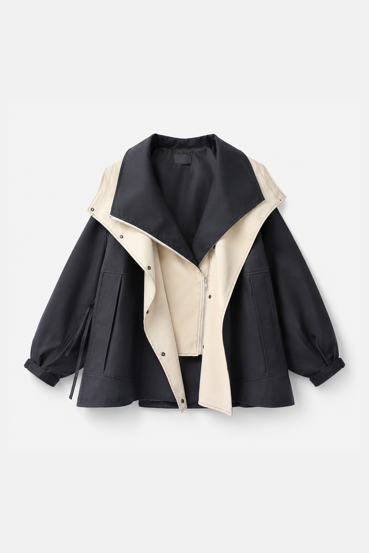 Maisy — Veste ample à grand col châle — Amielle Paris