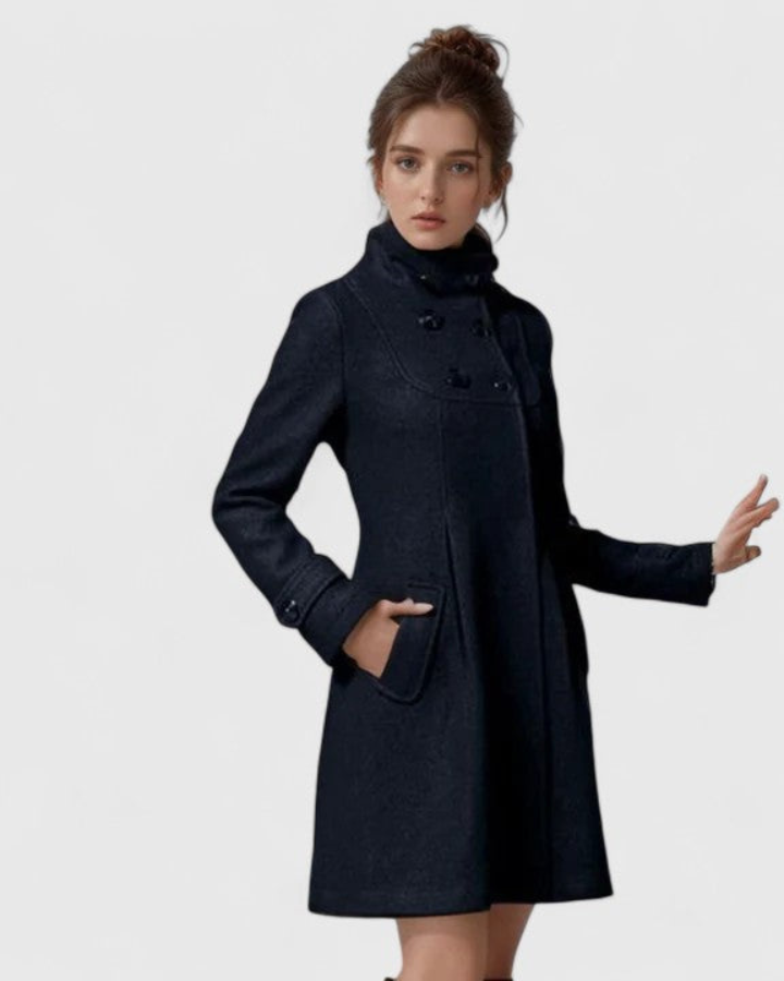 Chloé — Manteau long à capuche et double boutonnage — Amielle Paris