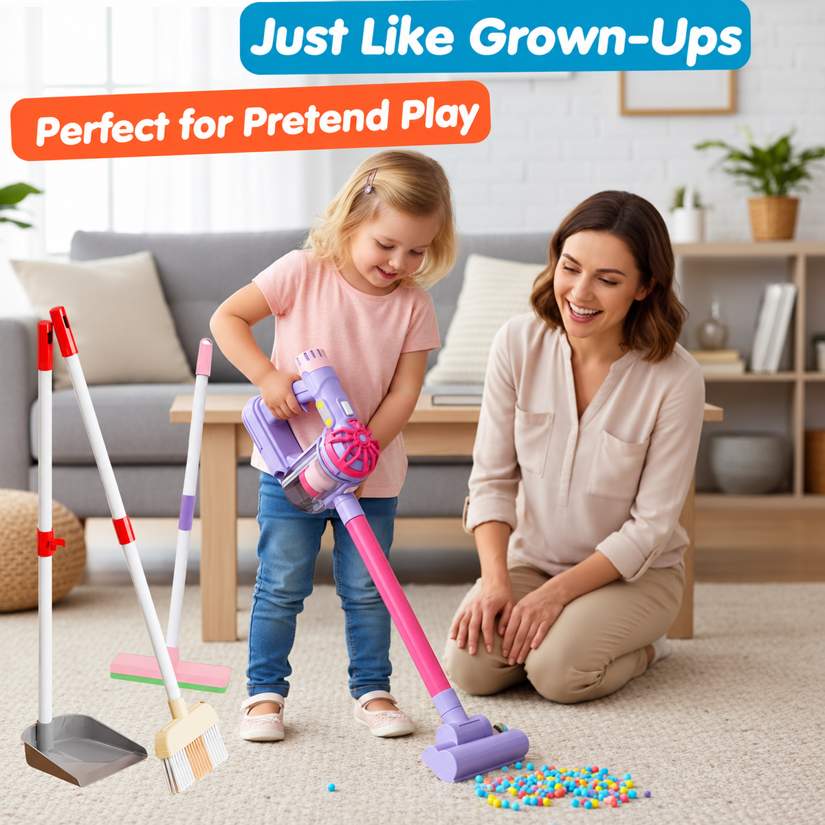 Aspirateur de jeu 3 en 1 avec accessoires — 14 pièces — vue 5