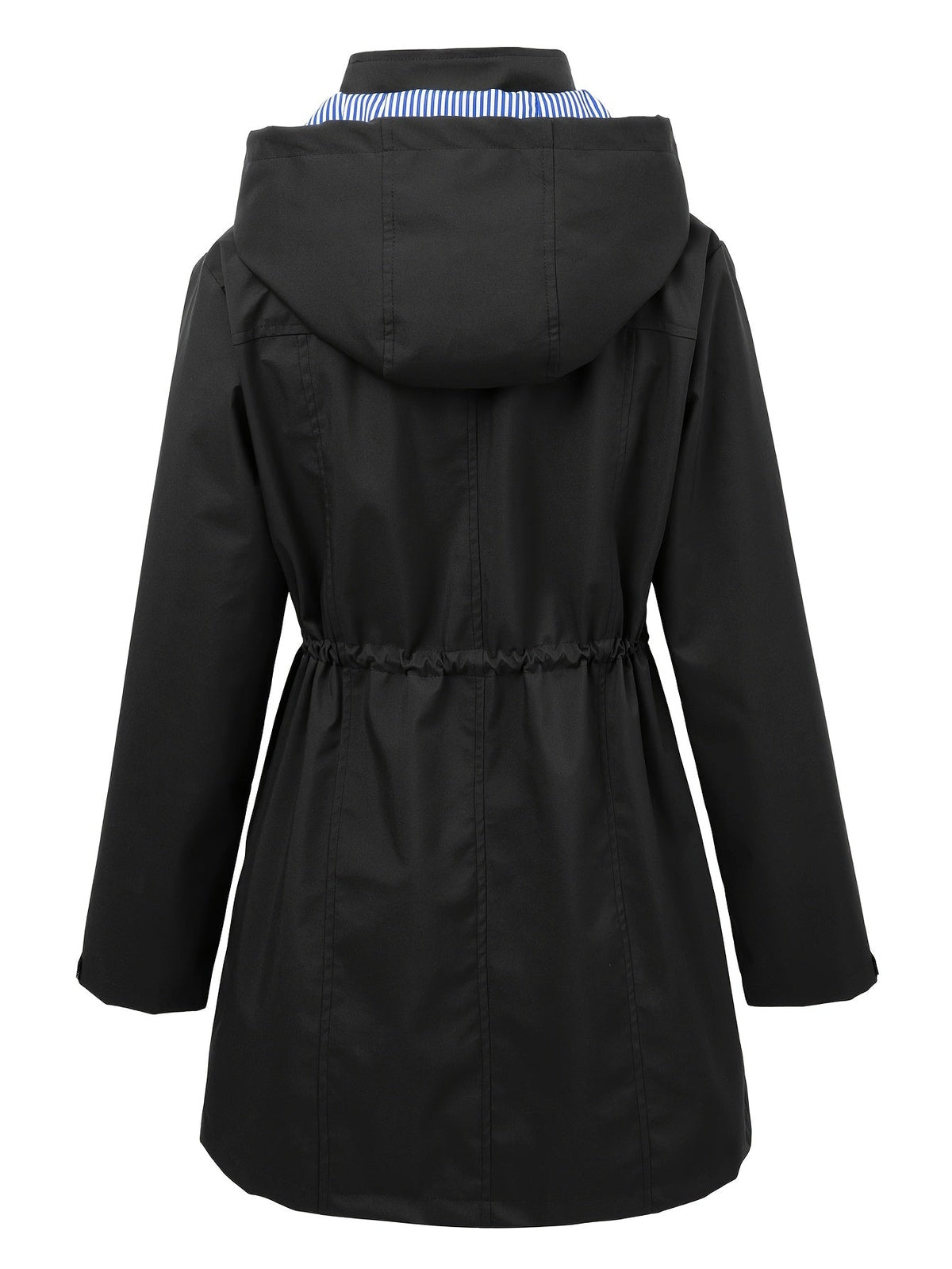 Parka longue à capuche et taille ajustable — Amielle Paris