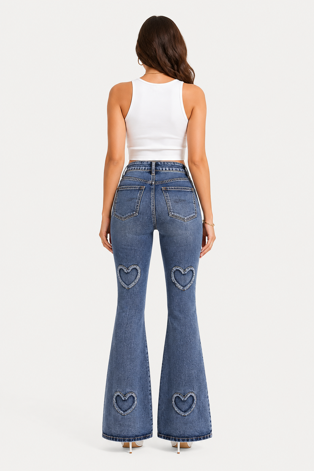 Jean évasé à coutures apparentes — Seline — Amielle Paris