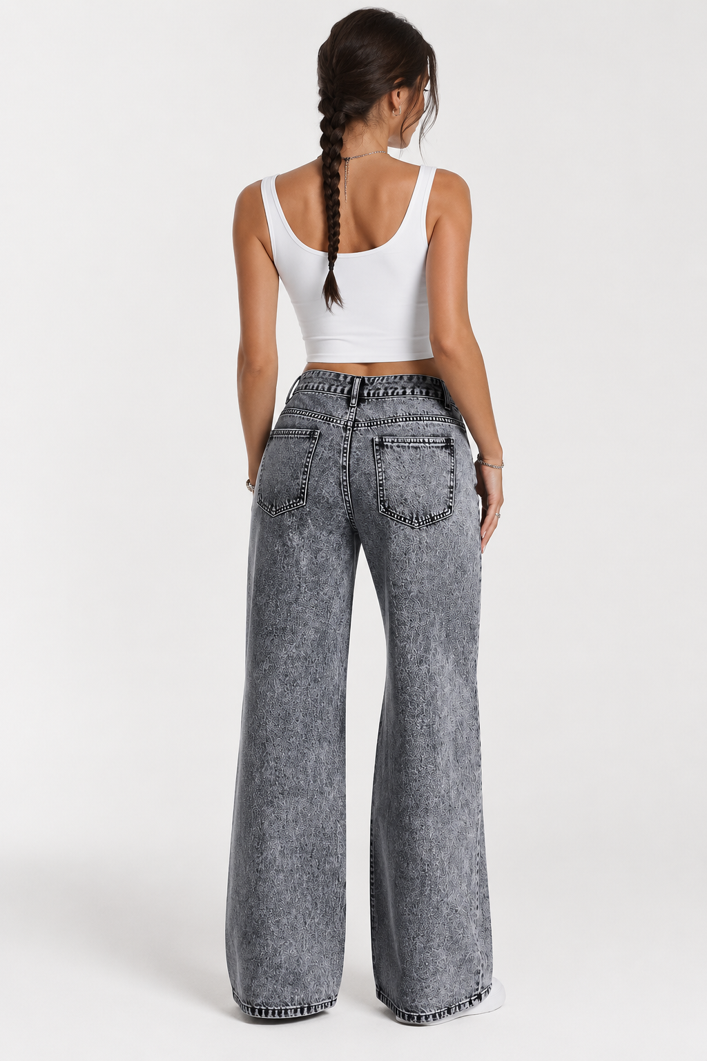 Jean large délavé — Evy — Amielle Paris