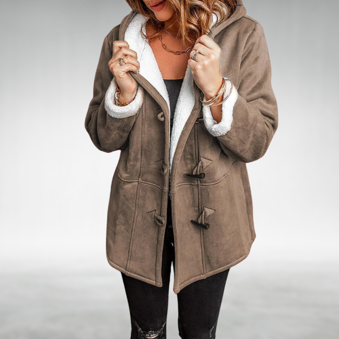 Duffle-coat à capuche et doublure polaire — Amielle Paris