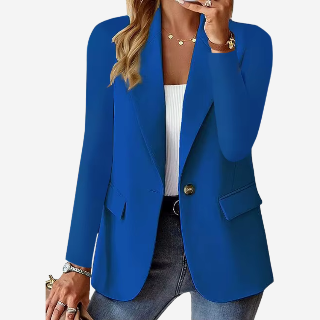 Olivia — Blazer ajusté à bouton unique — Amielle Paris