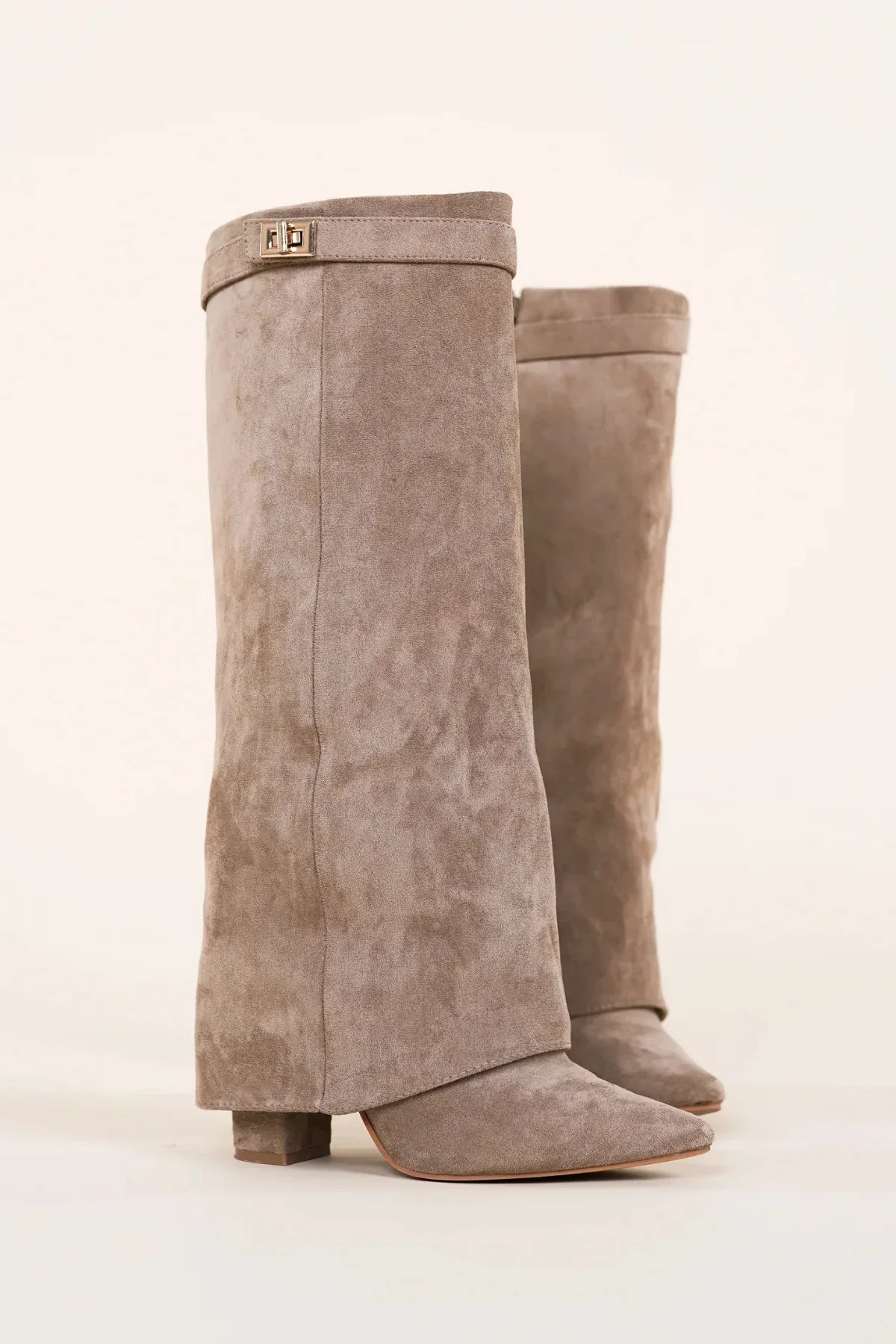 Bottes hautes à revers Phoebe — Amielle Paris