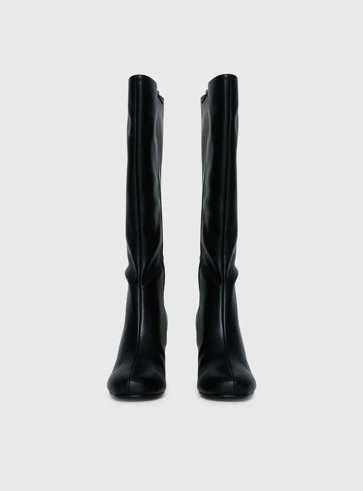 Bottes hautes à talon bloc Nadia — Amielle Paris
