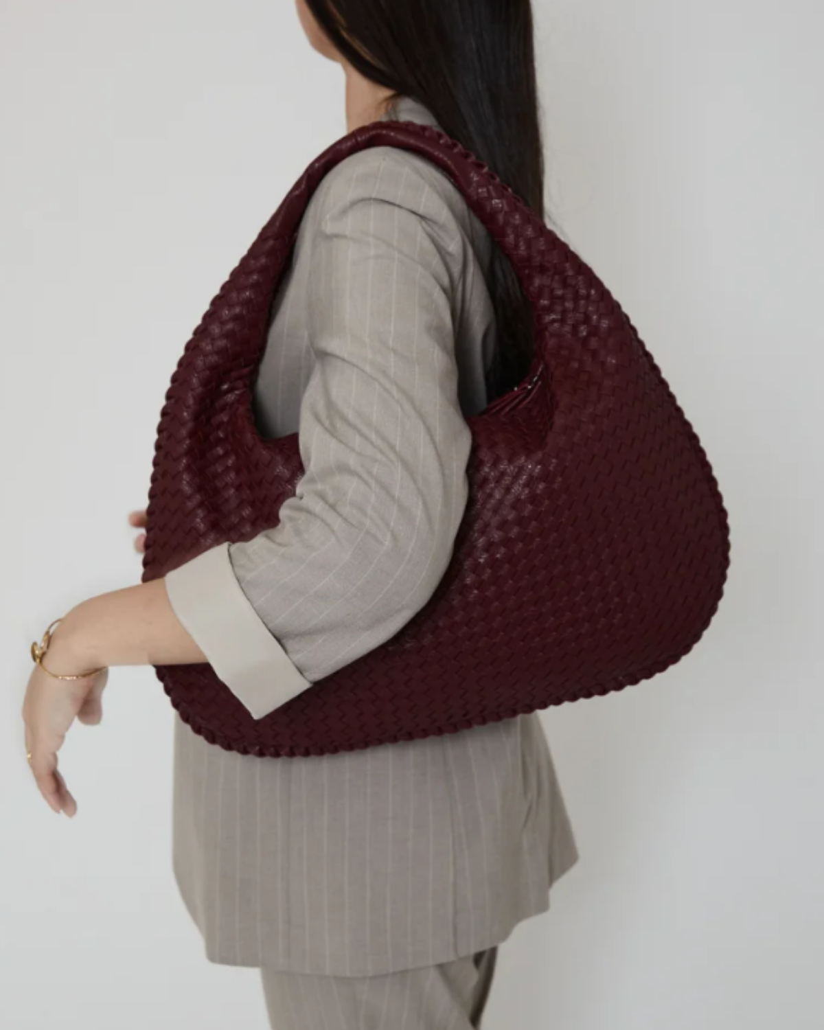 Belle — Sac hobo à anse tressée — Amielle Paris