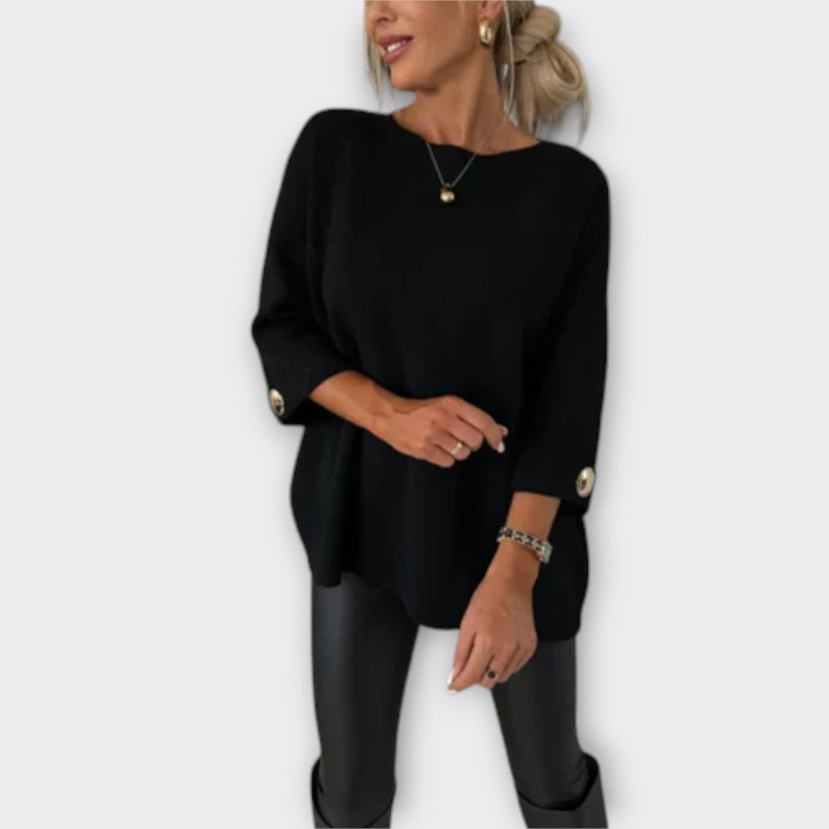 Isabella | Blouse blanche en maille