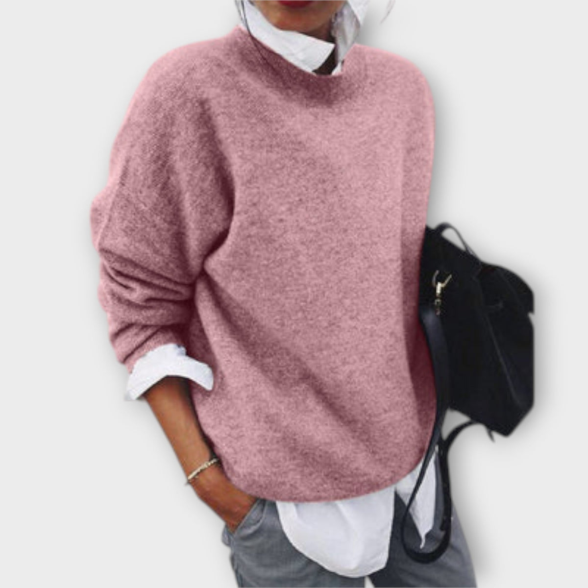 Loredana | Pull vert olive