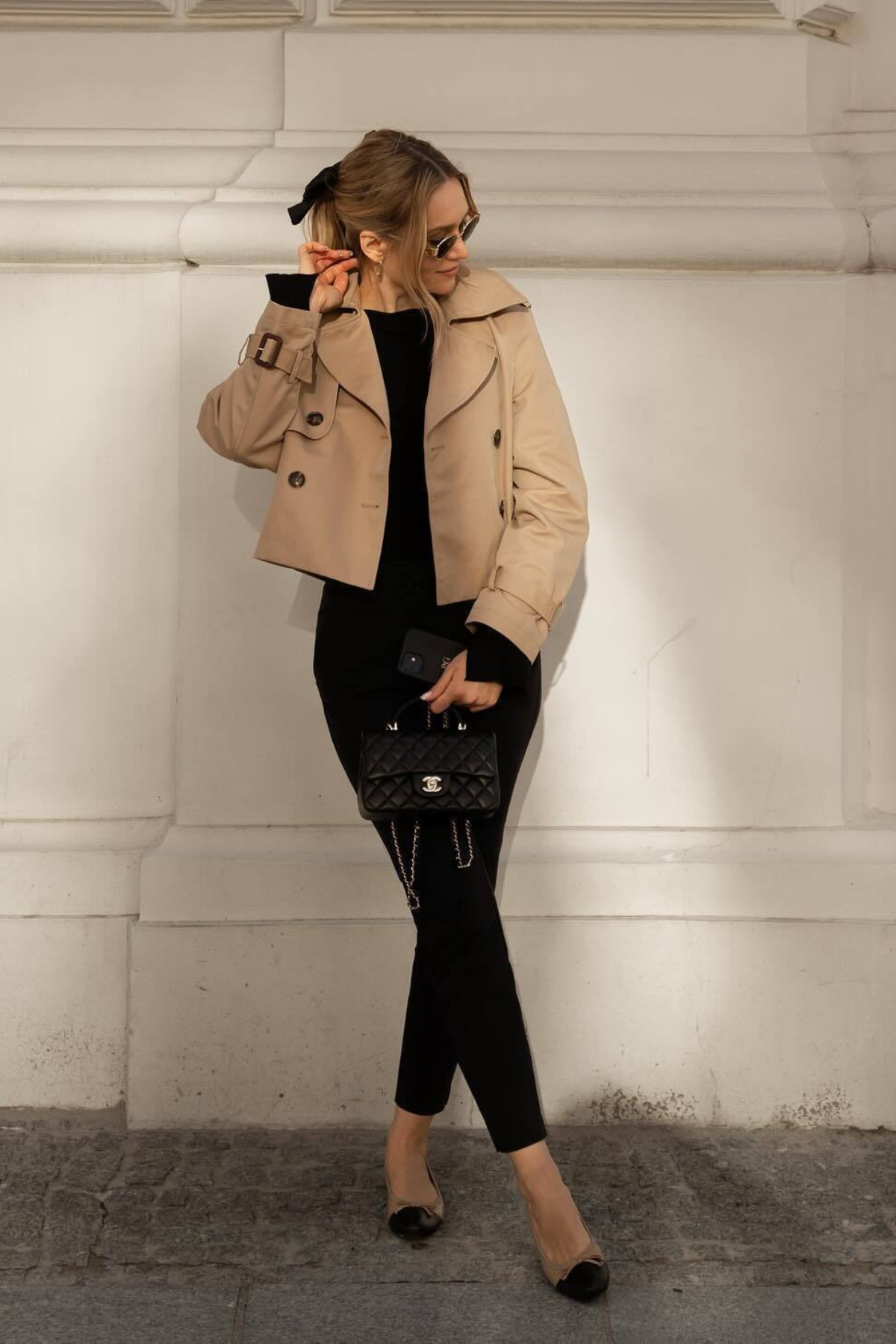 Indy — Trench court en gabardine — Amielle Paris
