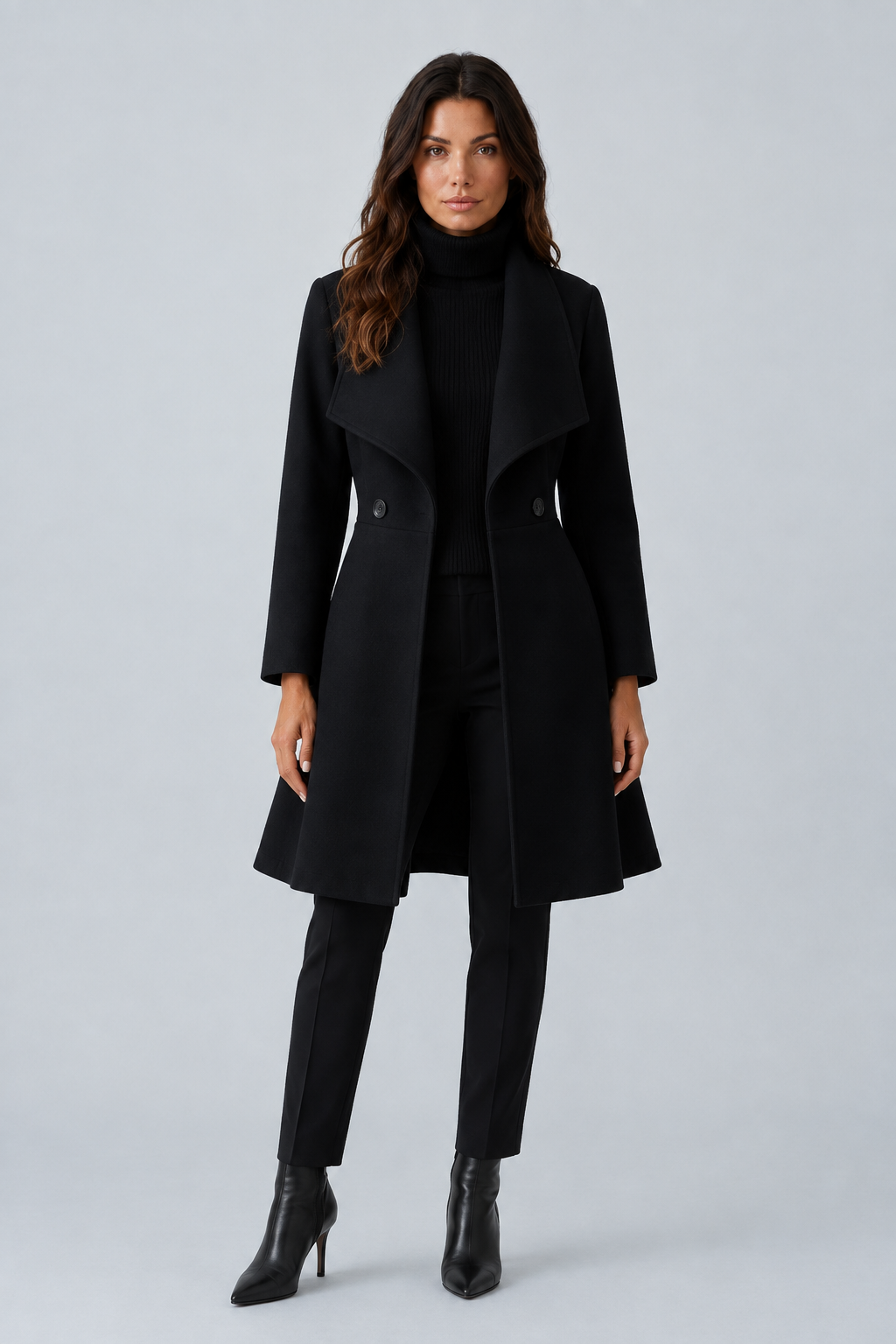 Manteau cintré à col châle — Gorginia — Amielle Paris
