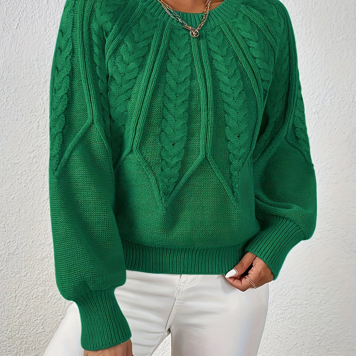 Pull torsadé à col rond Fabienne — Amielle Paris