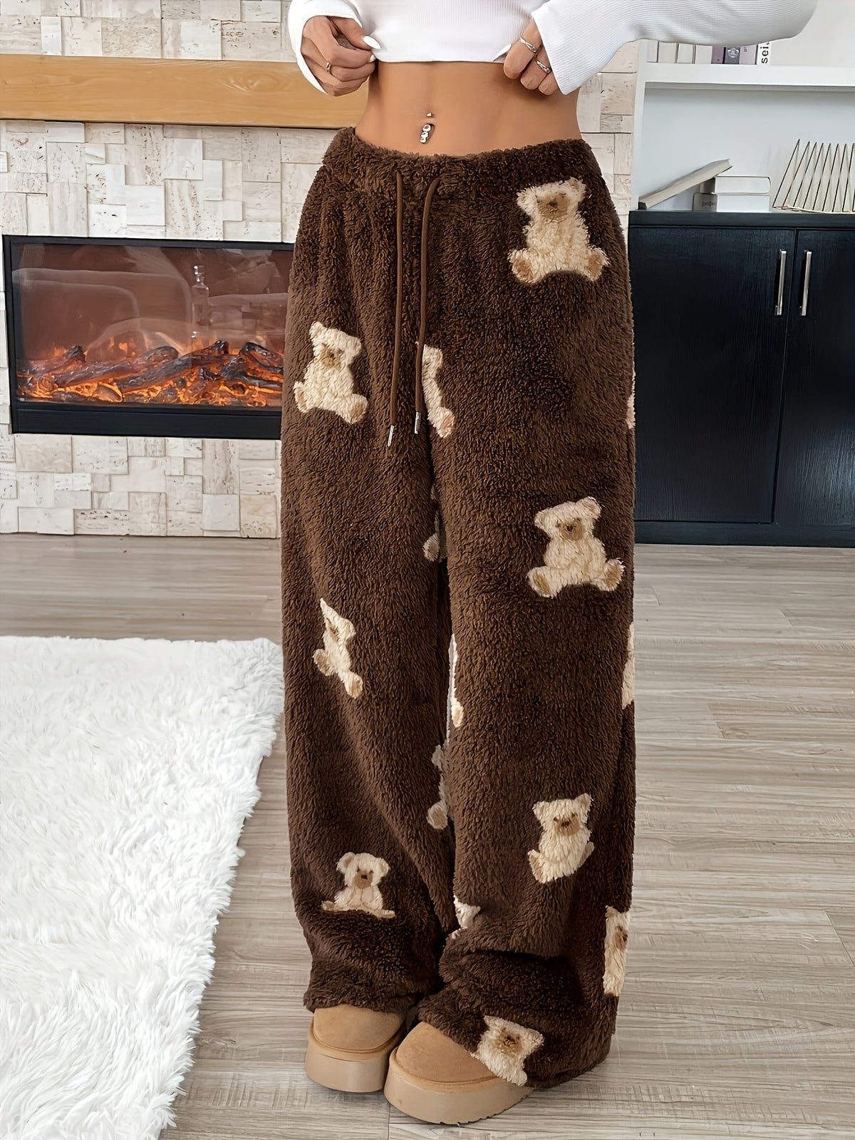 Pantalon d'intérieur large à motif ourson — Amielle Paris