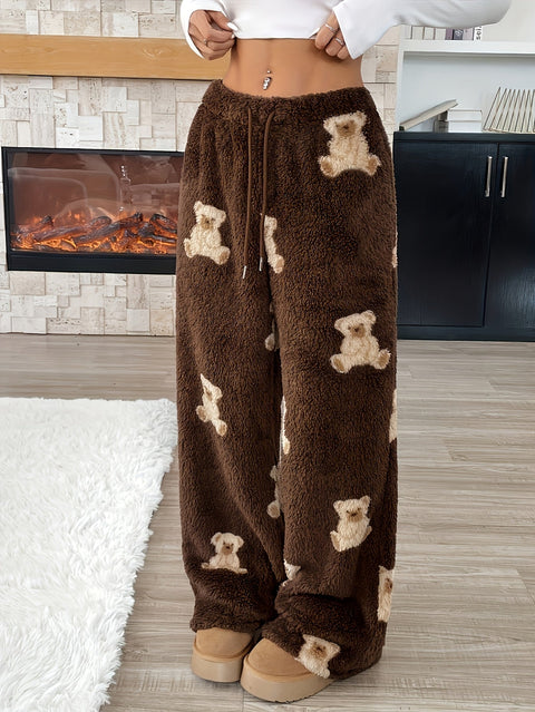 Pantalon d'intérieur large à motif ourson