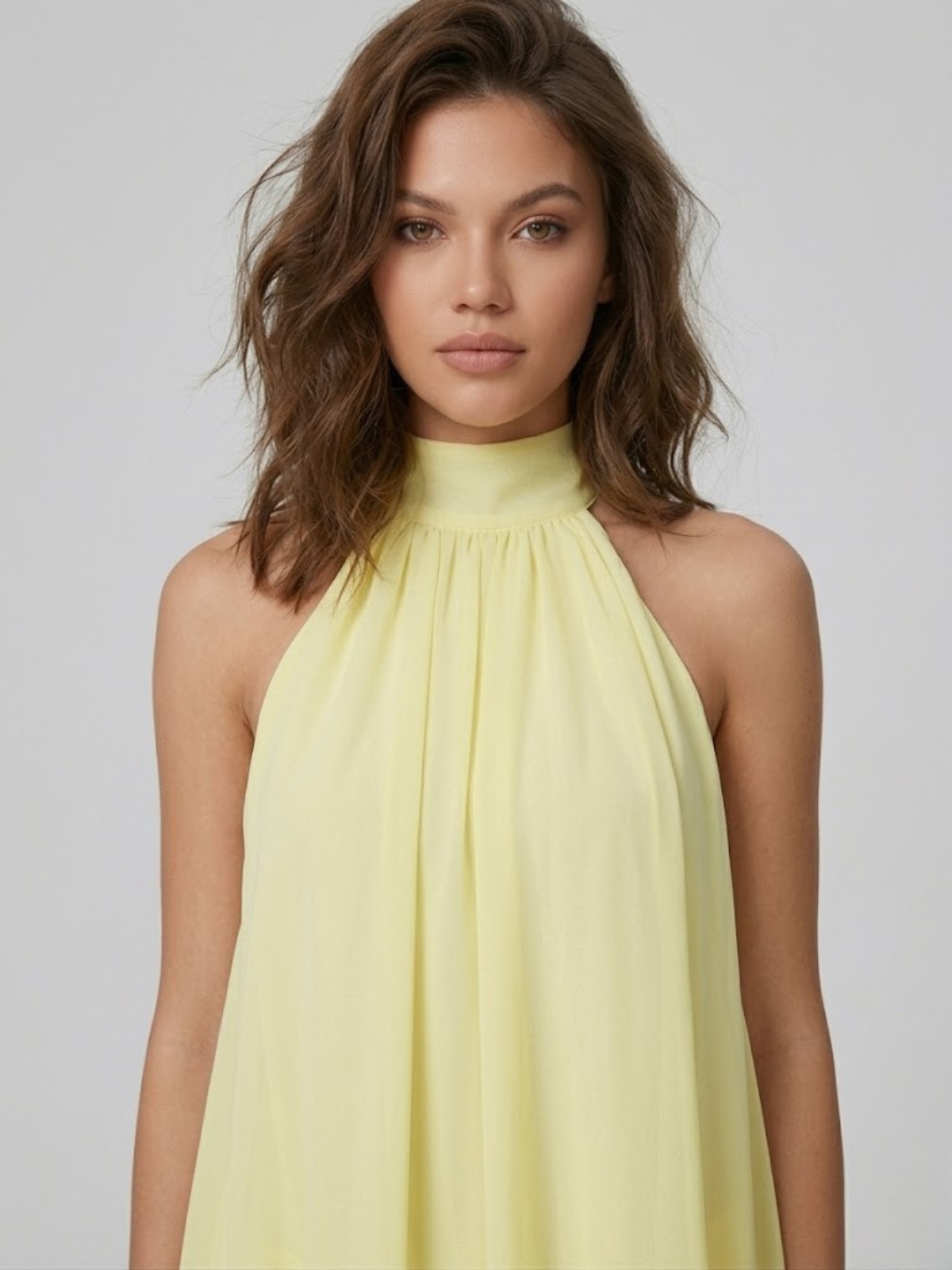 Evelyne — Robe courte à volants et dos nu — Amielle Paris