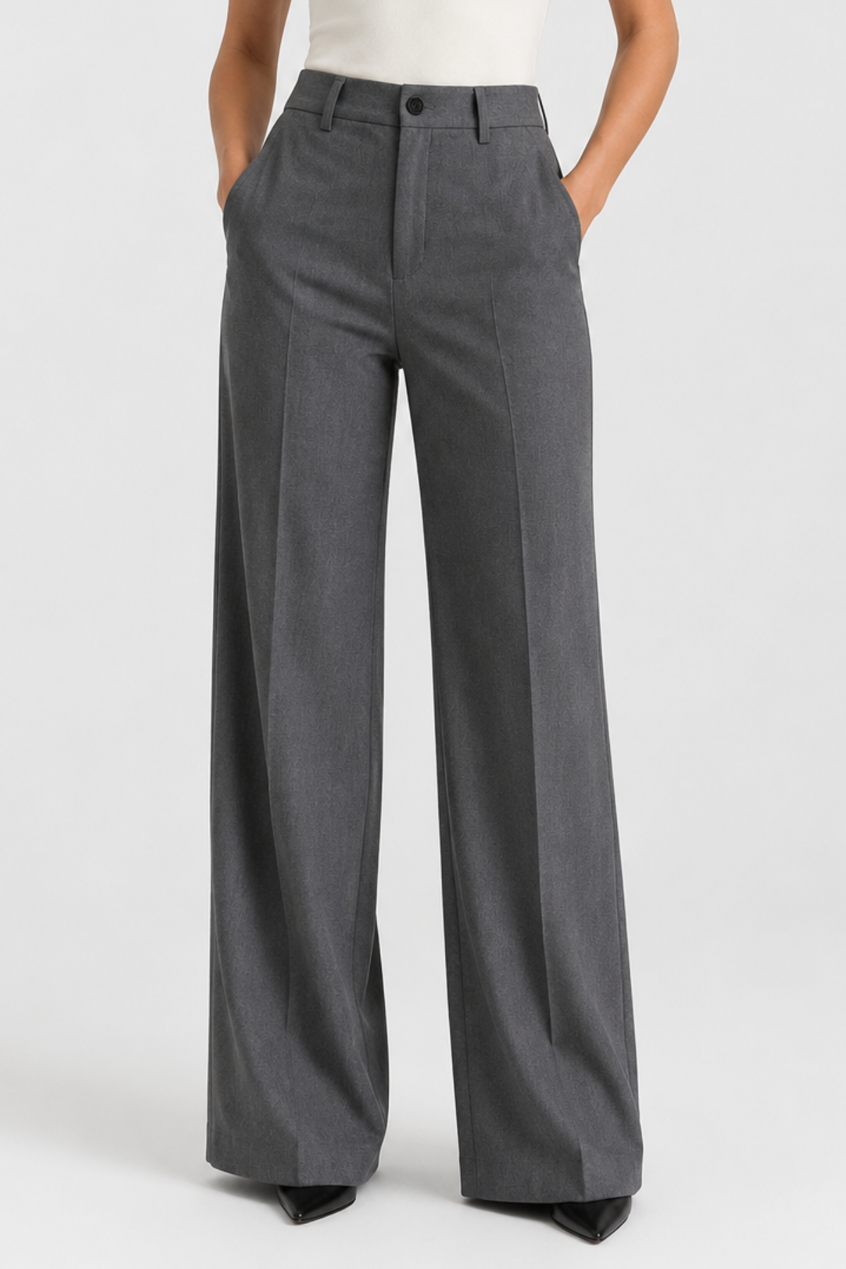 Jean cargo large taille haute — Kima — Amielle Paris