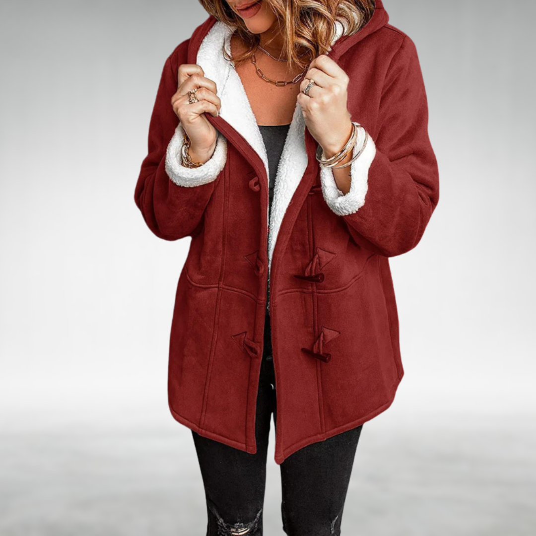 Duffle-coat à capuche et doublure polaire — Amielle Paris
