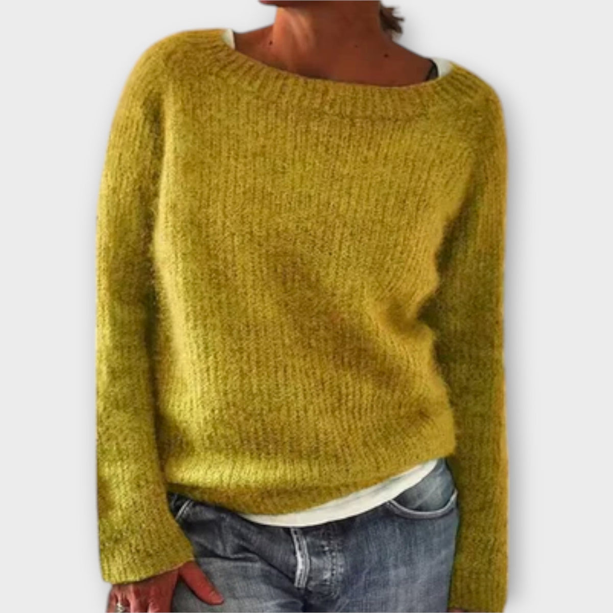 Regine | Pull gris uni