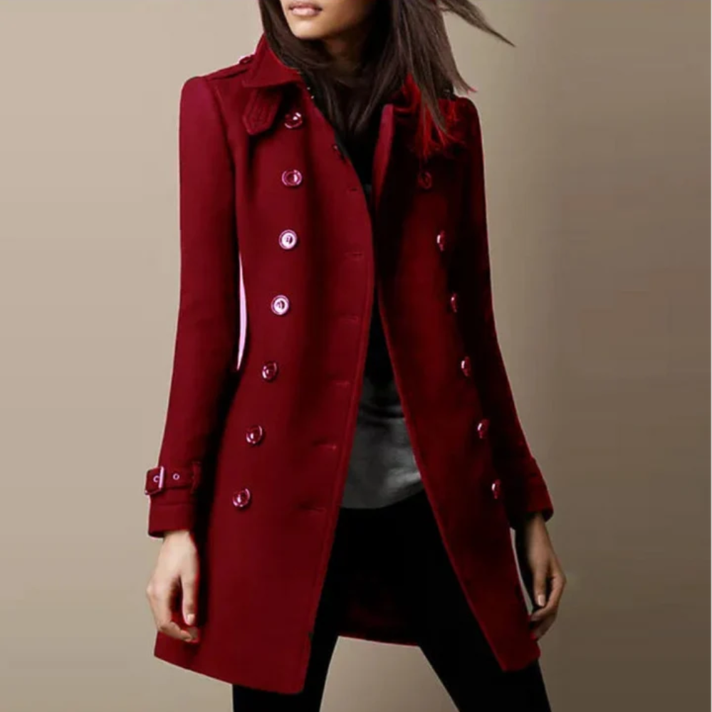 Florence — Manteau à double boutonnage — Amielle Paris