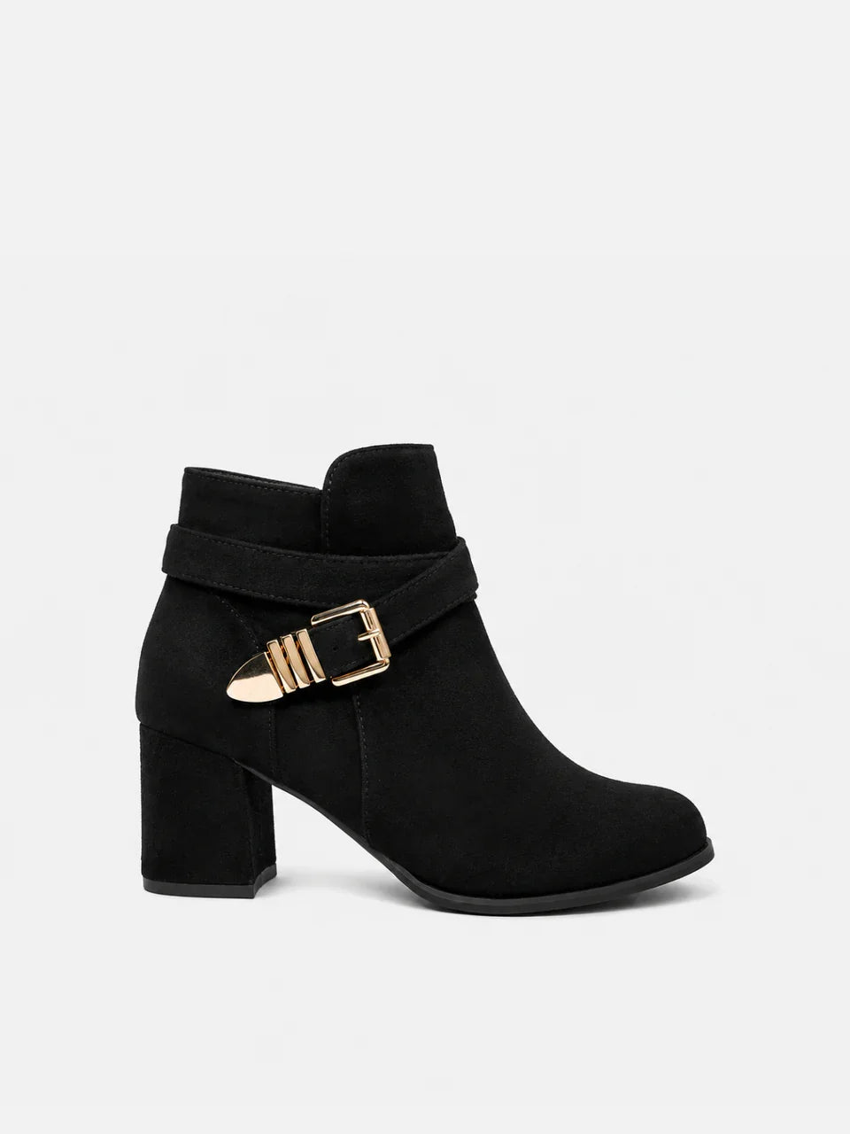 Bottines à talon bloc et bride Edie — Amielle Paris