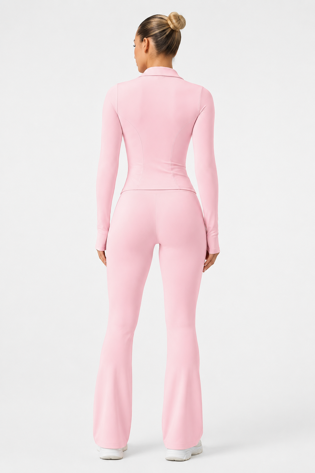 Ensemble veste zippée et pantalon évasé — Yolina — Amielle Paris