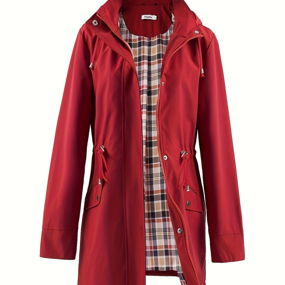 Parka doublée à capuche et taille à cordon — Amielle Paris