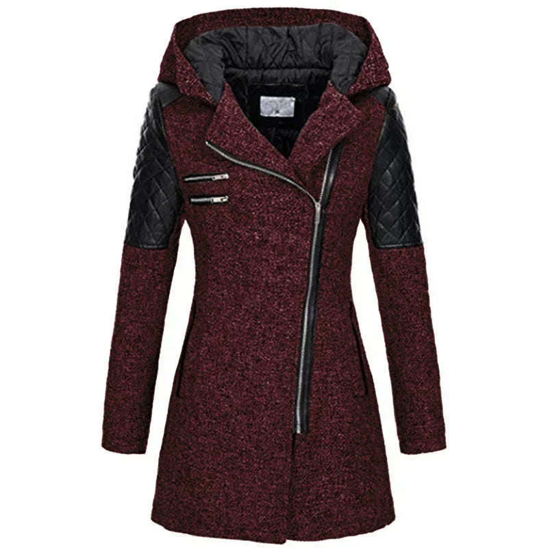 Eloisa — Manteau long à manches matelassées — Amielle Paris