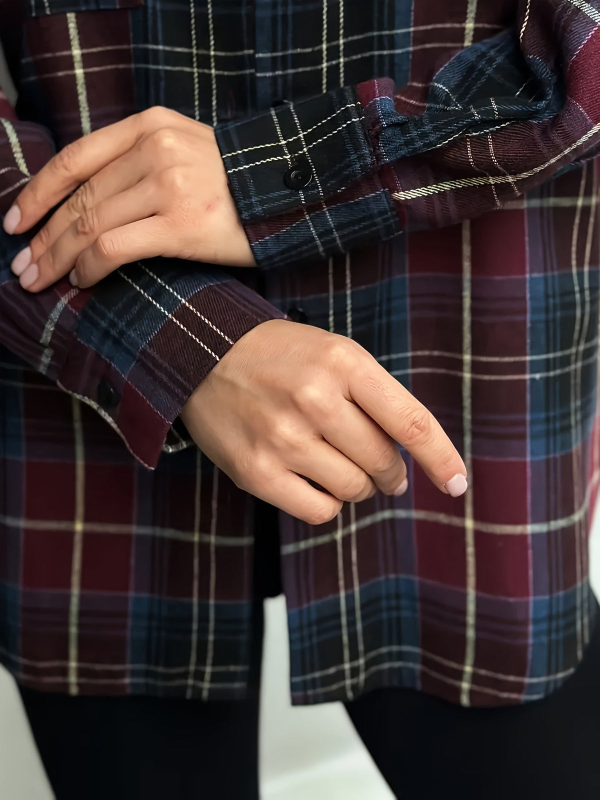 Chemise ample en flanelle à carreaux — Amielle Paris