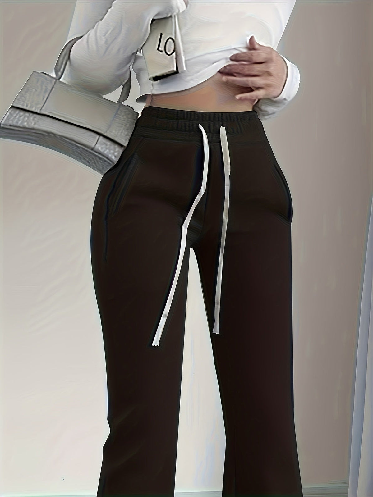 Pantalon évasé à taille haute — Amielle Paris
