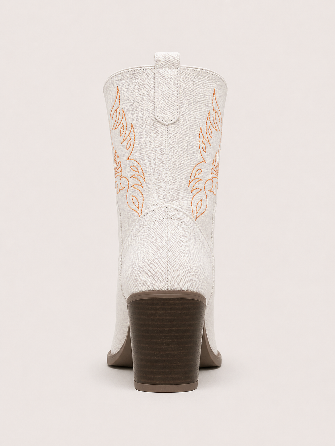 Bottines western en denim brodé Avessa — Amielle Paris