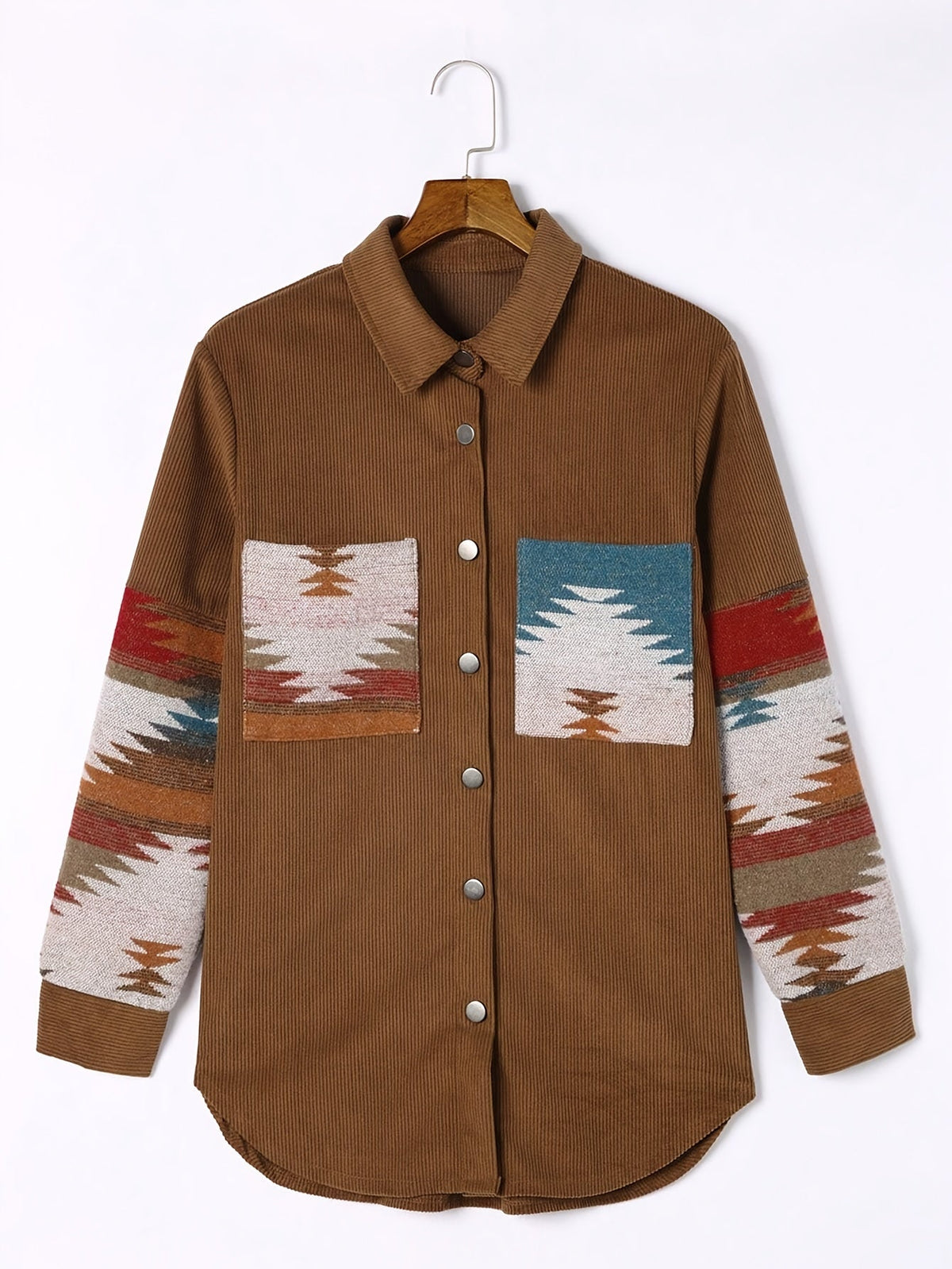Harper | Veste en velours côtelé et patchwork — Amielle Paris