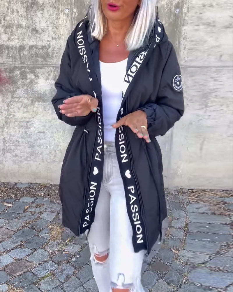 Penelope — Parka à capuche et taille réglable — Amielle Paris