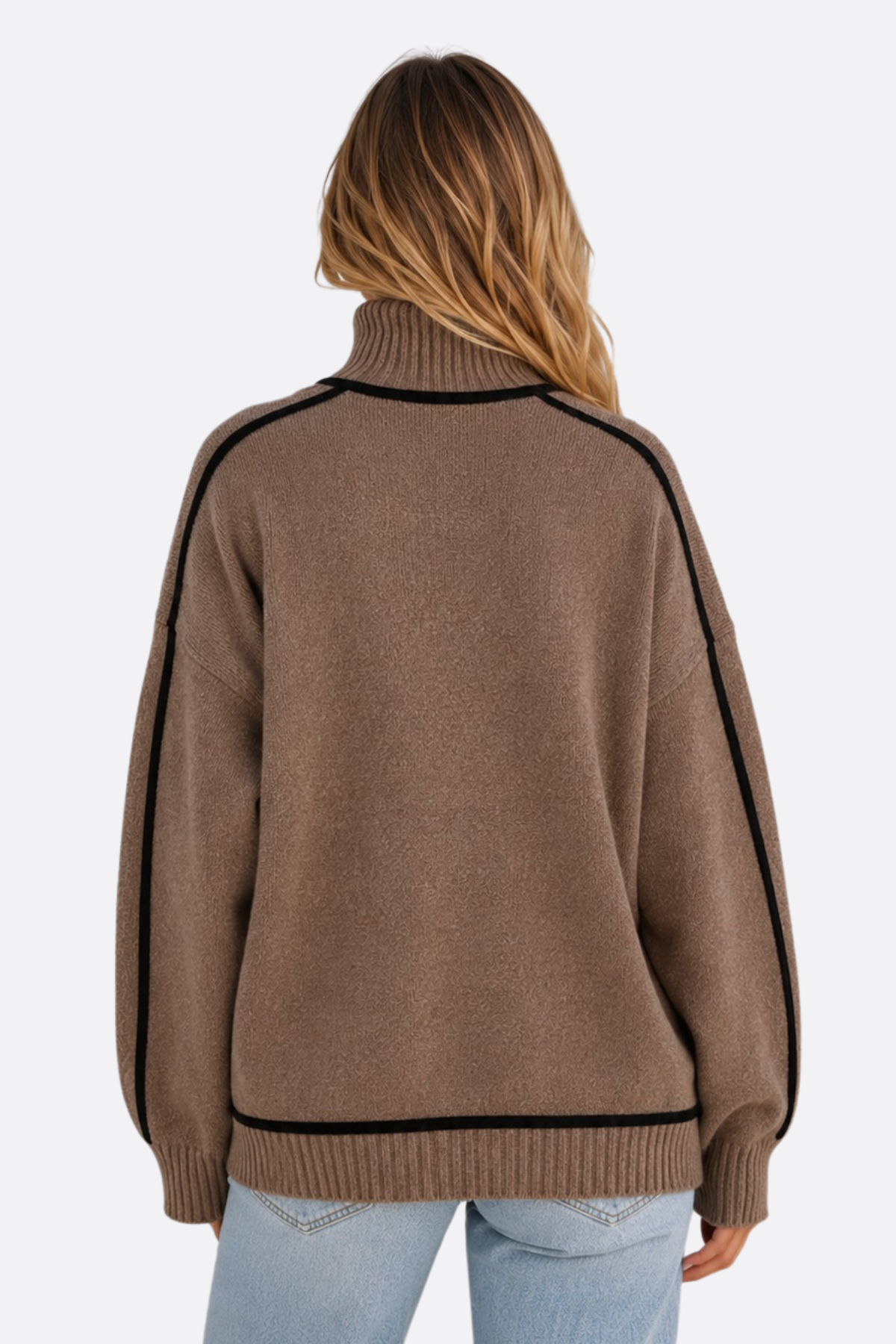 Pull ample à col roulé — Alice — Amielle Paris