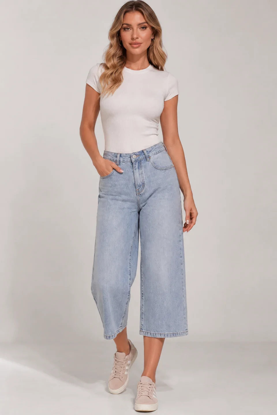 Jean large court taille haute — Théa — Amielle Paris