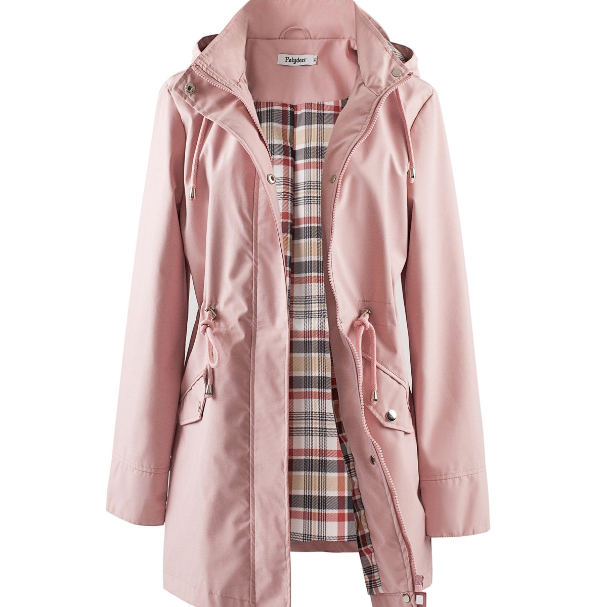 Parka doublée à capuche et taille à cordon — Amielle Paris