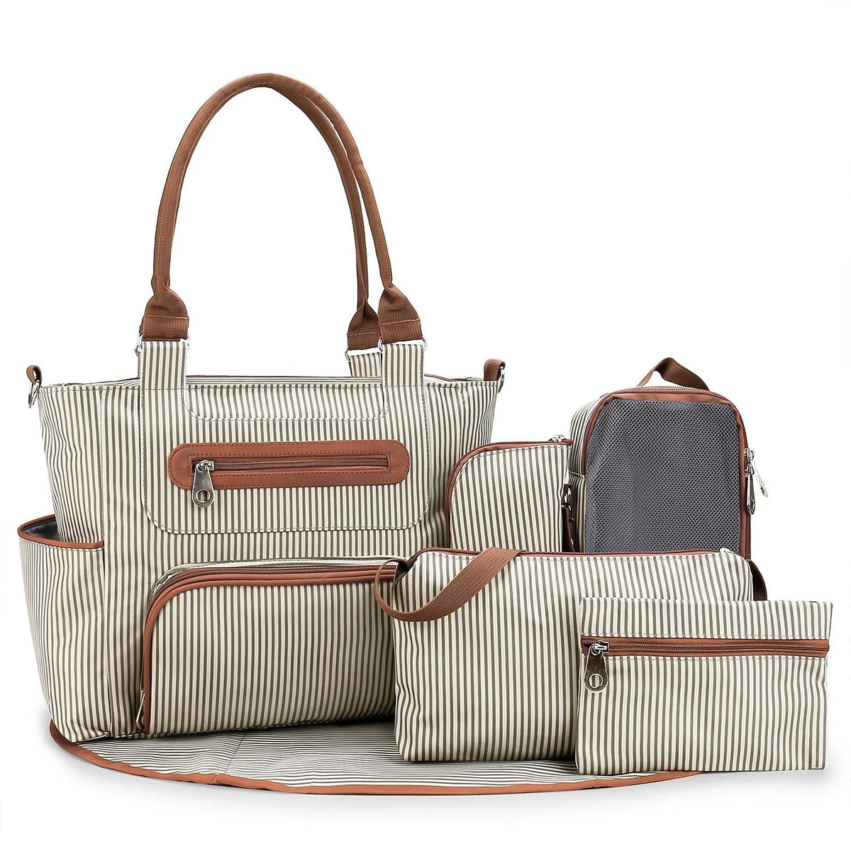 Sac à langer et accessoires — Ensemble 7 pièces — vue 1