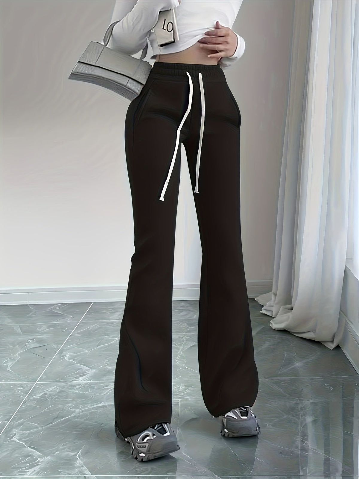 Pantalon évasé à taille haute — Amielle Paris