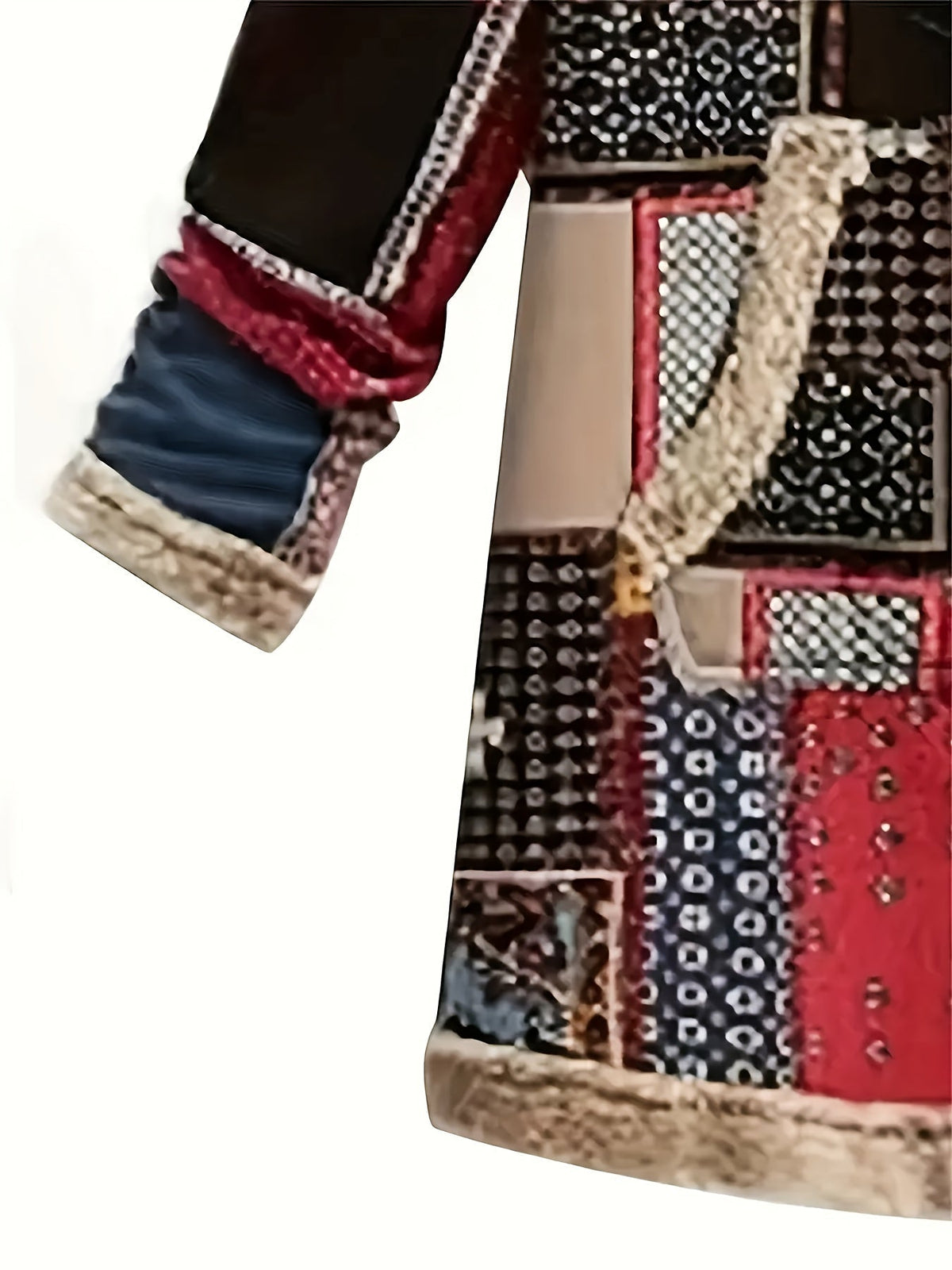 Veste à capuche patchwork et doublure polaire — Amielle Paris