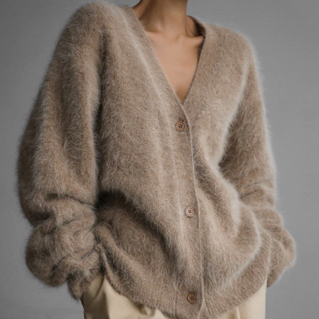 Elara — Cardigan décontracté à col V — Amielle Paris