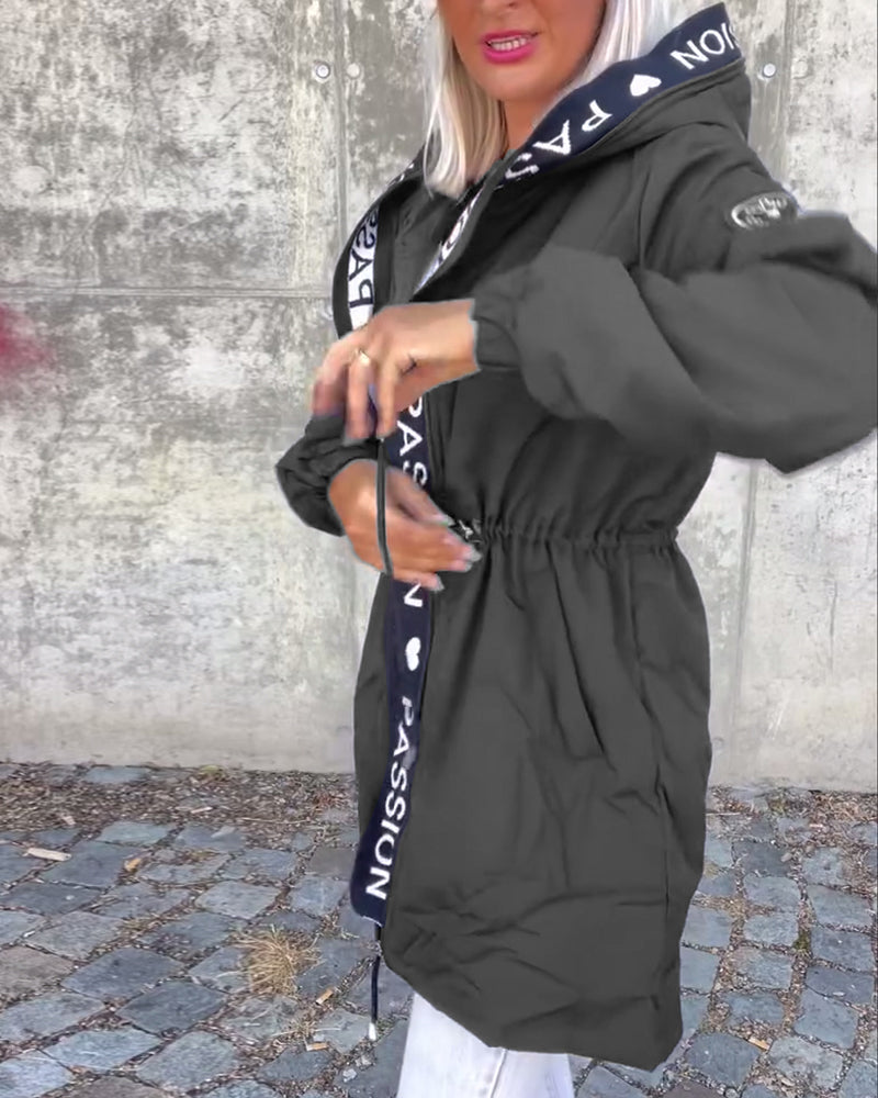 Penelope — Parka à capuche et taille réglable — Amielle Paris